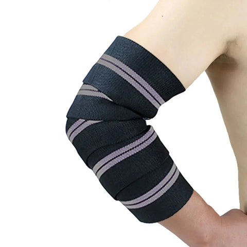 LOOGDEEL Elastic Elbow Sleeve Bandage Weightlifting Powerlifting Bodybuilding Arm Wrap Brace Strap Compression Elbow Support Pad Zen Fit Plus