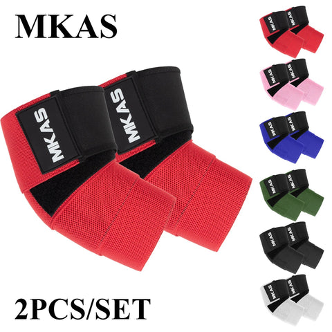 2PCS New Premium Elbow Pads Wrap Elbow Strap Bandage Brace Support Gym Fitness Sport Protecter Pad for Weightlifting Bench Press Zen fit plus