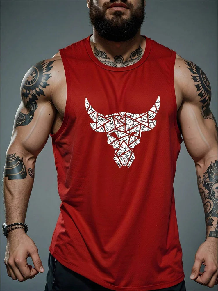 Summer New Trend Men's Pull-Over Crew Neck Vest Mesh Fitness Breathable Vest Blazer Men's Quick Drying Sweat Absorption T-Shirt Zen fit plus