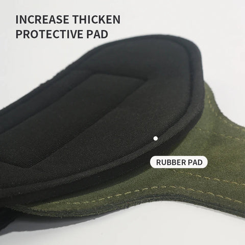 2PC/1pair Cowhide Palm Protection Wear-resistant Non-slip Wrist Protection Equipment Fitness Weightlifting Booster Belt Deadlift Zen Fit Plus