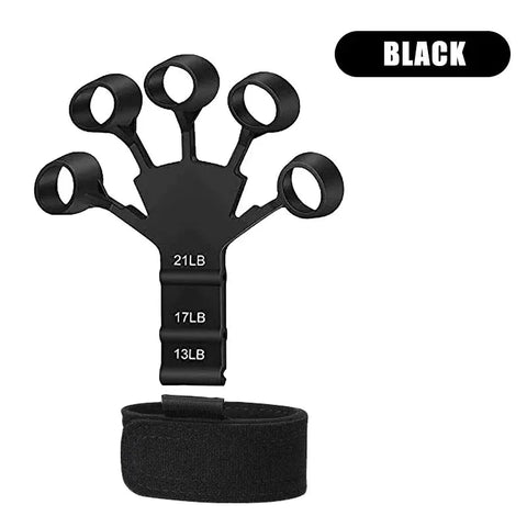 Finger Strengthener with 6 Resistant Level Grip Strength Trainer Finger Exerciser Hand Strengthener Flexion Extension Wrist Zen Fit Plus