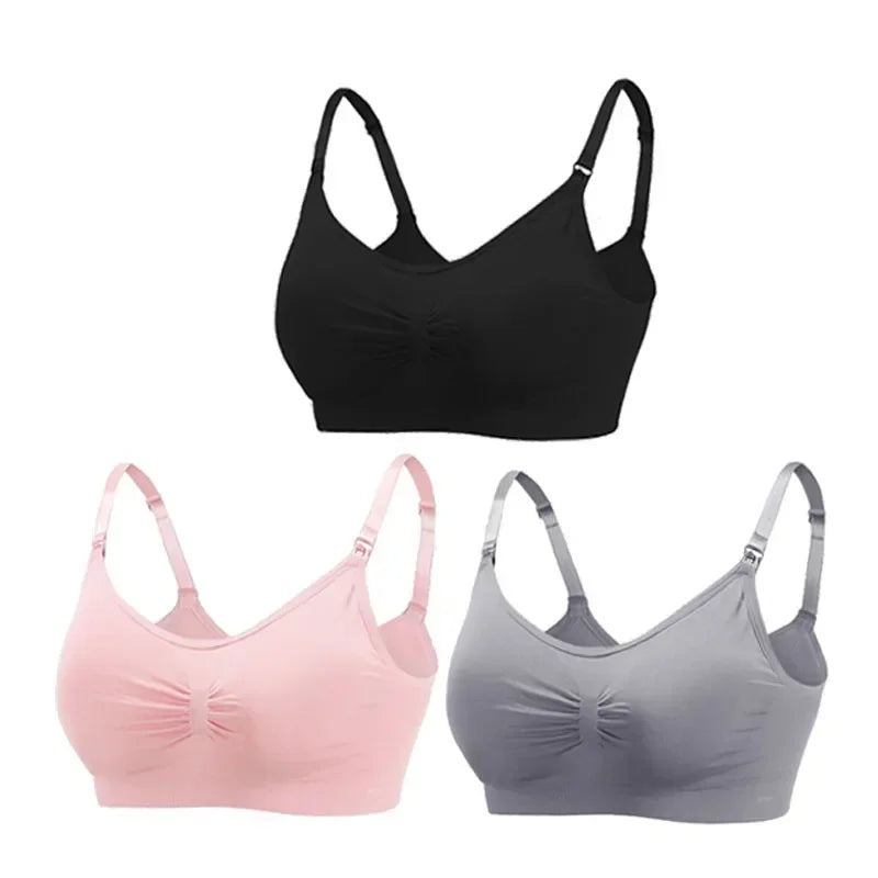 3PC/lot Maternity Nursing Bras Cotton Breastfeeding Pregnant Women Pregnancy Underwear Breast Feeding Bra Clothing Lactancia Zen Fit Plus
