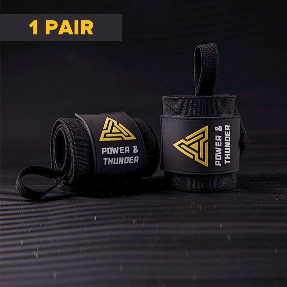 1 Pair Premium Wrist Support Fitness Wristbands Protect Your Wrist During GYM Workouts Ideal for Intense Bench Press Deadlift Zen fit plus