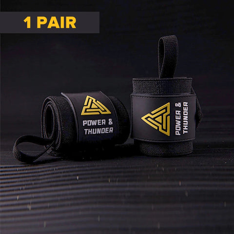 1 Pair Premium Wrist Support Fitness Wristbands Protect Your Wrist During GYM Workouts Ideal for Intense Bench Press Deadlift Zen fit plus