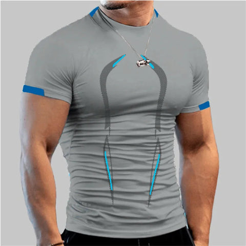Men Compression Gym t Shirt Short Sleeve Bodybuilding Fitness Top Tee Man Quick Dry Running Sport t Shirts Male Gym Sportswear Zen fit plus