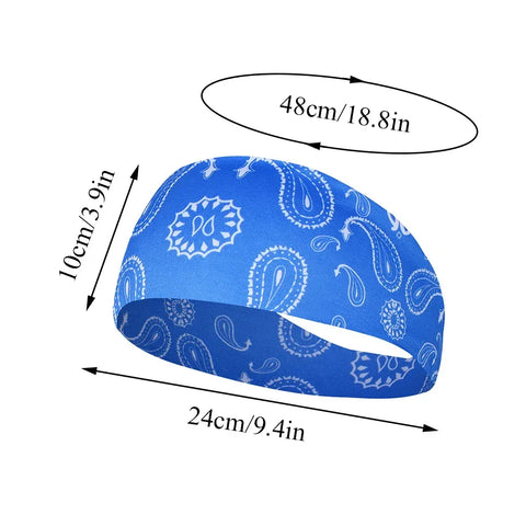 Sports Headband Running Fitness Sweatband Quick-Dry Elastic Absorbent Men Women Cycling Jog Tennis Yoga Gym Hair Bandage - Zen Fit Plus