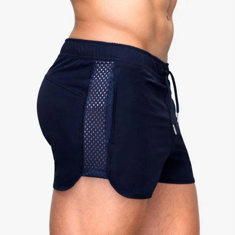 Fitness Running Shorts Men Quick Dry Mesh Training Sports Gym Shorts Sport Jogging Short Pants with Pockets Summer Shorts Men - Zen Fit Plus