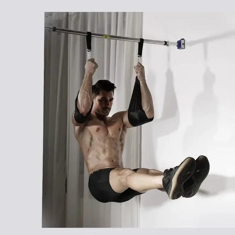 Fitness AB Sling Straps Suspension Rip-Resistant Heavy Duty Pair for Pull Up Bar Hanging Leg Raiser Home Gym Fitness Equipment Zen Fit Plus