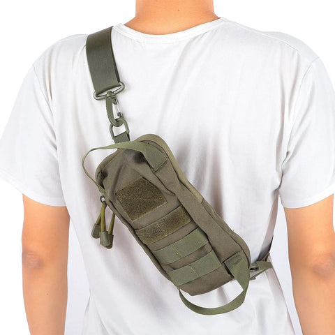 Tactical Chest Bag for Men Military Waterproof Shoulder Sling Pack for Outdoor Hiking Camping Hunting Trekking Travelling Zen fit plus