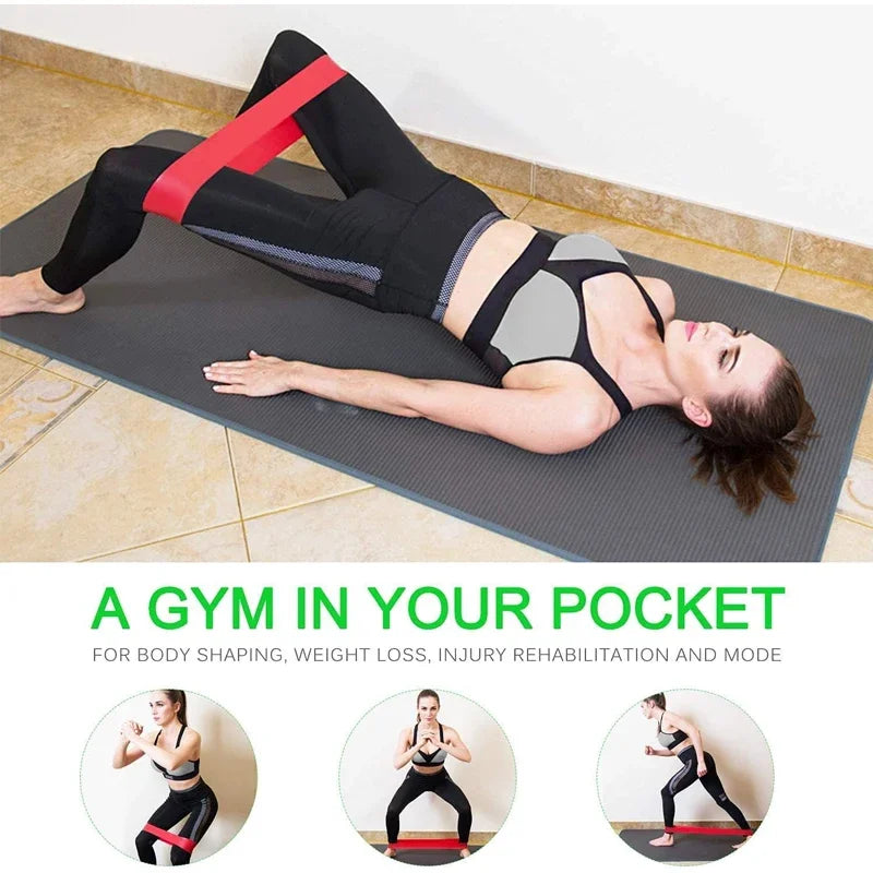 Resistance Loop Exercise Band Exercise Bands for Home Fitness Stretching Strength Training Physical Therapy Elastic Workout Band Zen fit plus