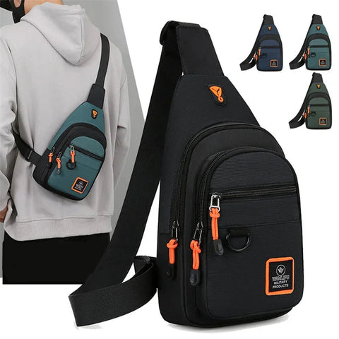 Chest Bags Men's One Shoulder Crossbody Bag Large Capacity Outdoor Sports Leisure Fashion Small Shoulder Bag Backpack Men's Zen fit plus