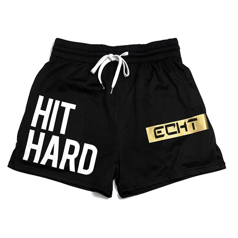 2024 NWE Summer men shorts printing sports shorts fitness exercise beach shorts breathable mesh shorts jogger men's brand shorts Zen fit plus