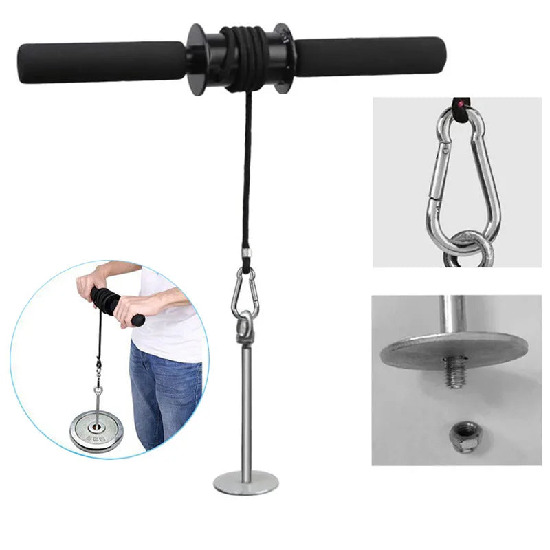 Wrist Forearm Blaster Arm Muscle Strength Trainer Exerciser Forearm Roller with Hand Grip Fitness Equipment Home Gym Workout Zen fit plus
