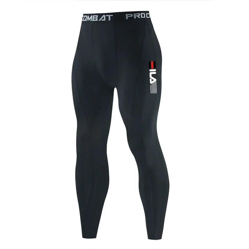 Men Gym Sportswear Muscle Bodybuilding Compression Pants Running Sports Long Pants Jogging Fitness Male Elastic Tights Trousers - Zen Fit Plus