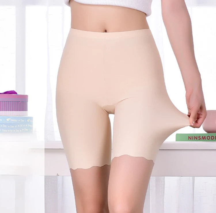 Seamless Safety Short Pants Summer Women Plus Size Boxers For Female Anti Rub Safety Shorts Under Skirt Panties Underwear 3XL Zen fit plus