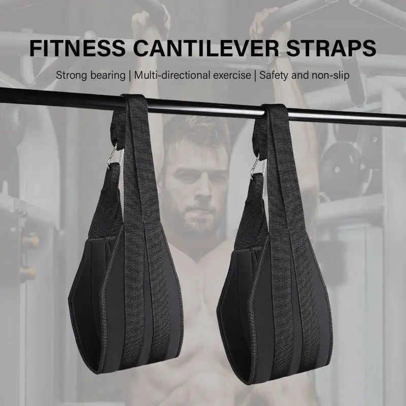 Fitness AB Sling Straps Suspension Rip-Resistant Heavy Duty A Pair for Pull Up Bar Hanging Leg Raiser Gym Home Fitness Equipment Zen Fit Plus