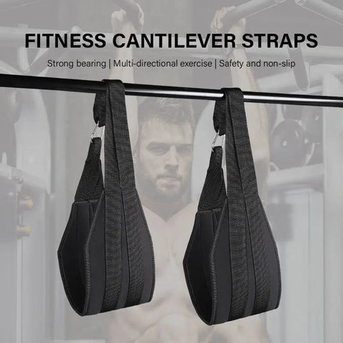Fitness AB Sling Straps Suspension Rip-Resistant Heavy Duty A Pair for Pull Up Bar Hanging Leg Raiser Gym Home Fitness Equipment Zen Fit Plus