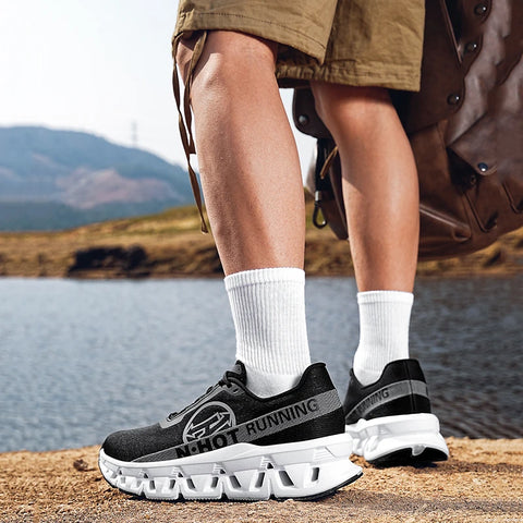 Men Sports Running Shoes Casual Marathon Breathable Lightweight Women's Comfortable Athletic Nonskid Walking Sneakers