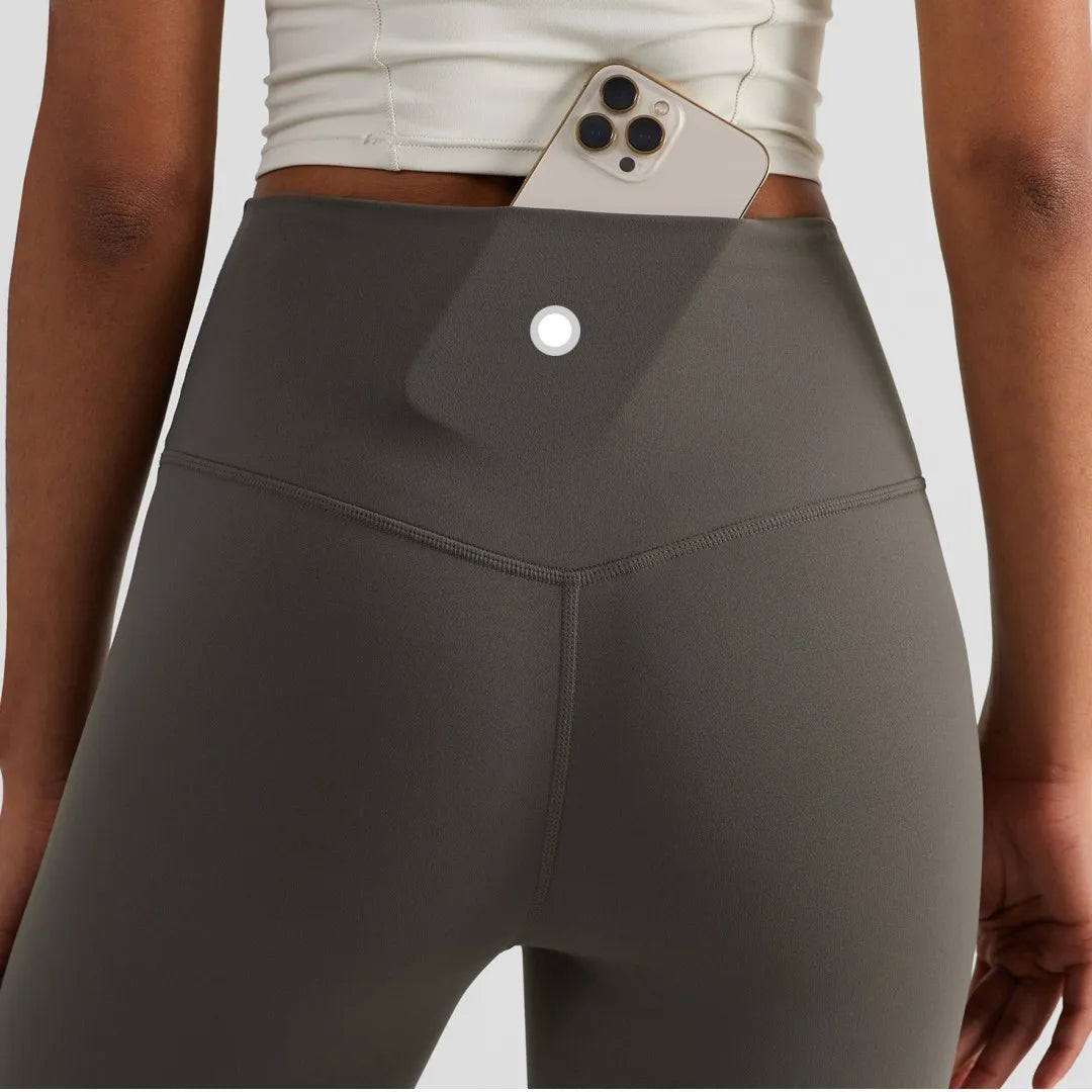 Solid Color Back Waist Pocket High Waist Fitness Yoga Legging soft Women Sport Pant Tight Butter Athletic Gym Ankle-Length Pants Zen Fit Plus