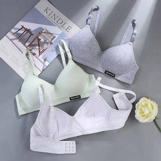 Sport Underwear for Teens Seamless Girl No Underwire Training Bra Soft Skin-Friendly School Girl Small Size Bra Clothing Zen fit plus