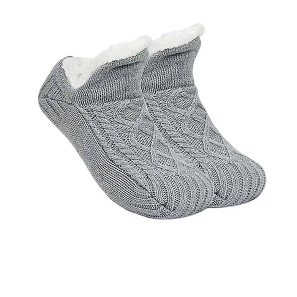Super Warm Winter Non-slip Floor Socks Women Men Snow Socks Sleep Carpet Socks Slippers Socks Women Velvet Boot Unsiex Home Wear - Zen Fit Plus