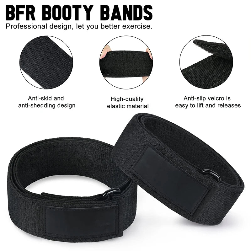 Blood Flow Restriction Bands Exercise Elastic Straps for Occlusion Training Heavy Workouts Help Increase hips Leg Muscle Mass ﻿ Zen fit plus