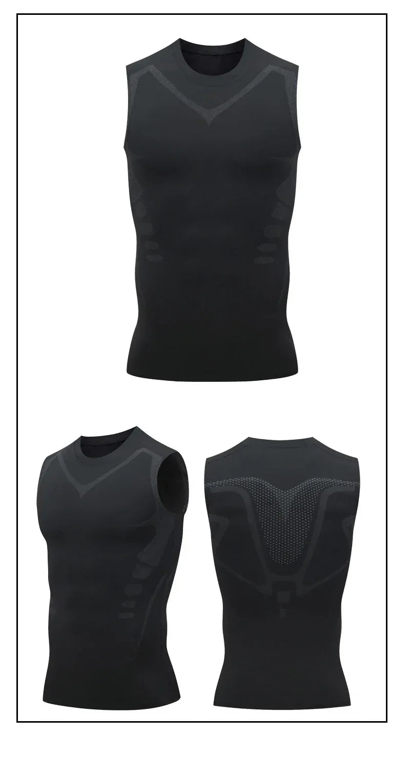 Compression Tank Top Men Gym Shirt Sleeveless Quick Dry Printing Sportswear Male Fitness Bodybuilding Vest Workout Muscle Top - Zen Fit Plus