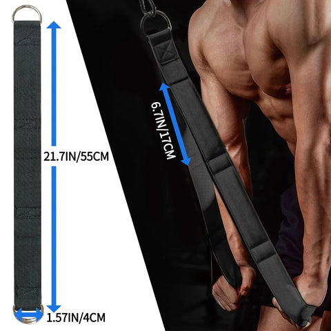 Extra Long Tricep Pull Down Rope Versatile Tricep Rope for Fitness Cable Machine Attachment for Pulley System Gym LAT Machine - Zen Fit Plus