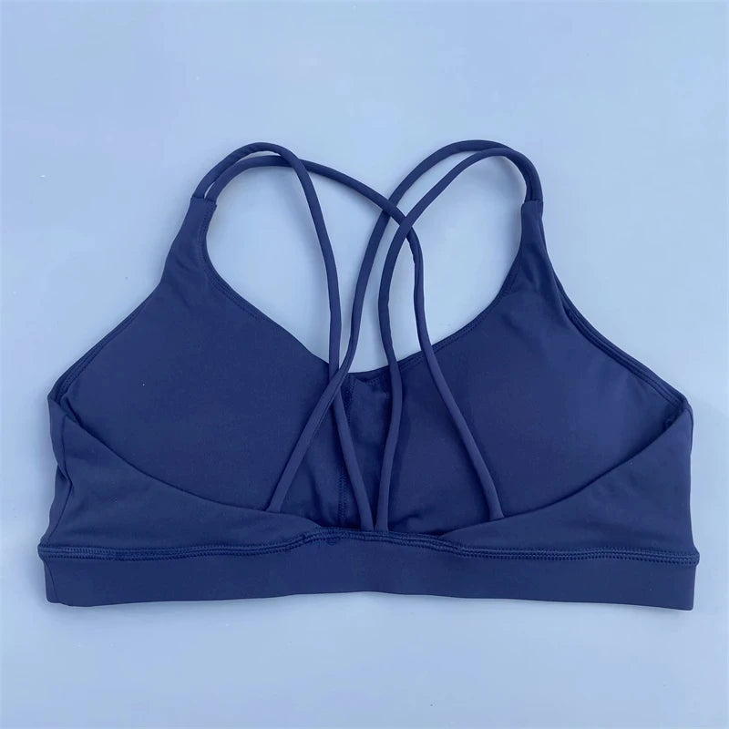 Solid Color soft high strength Women Fitness Bra Tight Sport Top Comprehensive Training Gym Yoga Underwear  Tight With Chest Pad Zen fit plus
