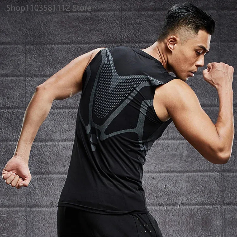 Men's Running Compression Shirts Short Sleeve Sport Gym Tees Fitness Quick Dry Sweatshirt Jogging Tracksuit Athletic Shirt Tops - Zen Fit Plus