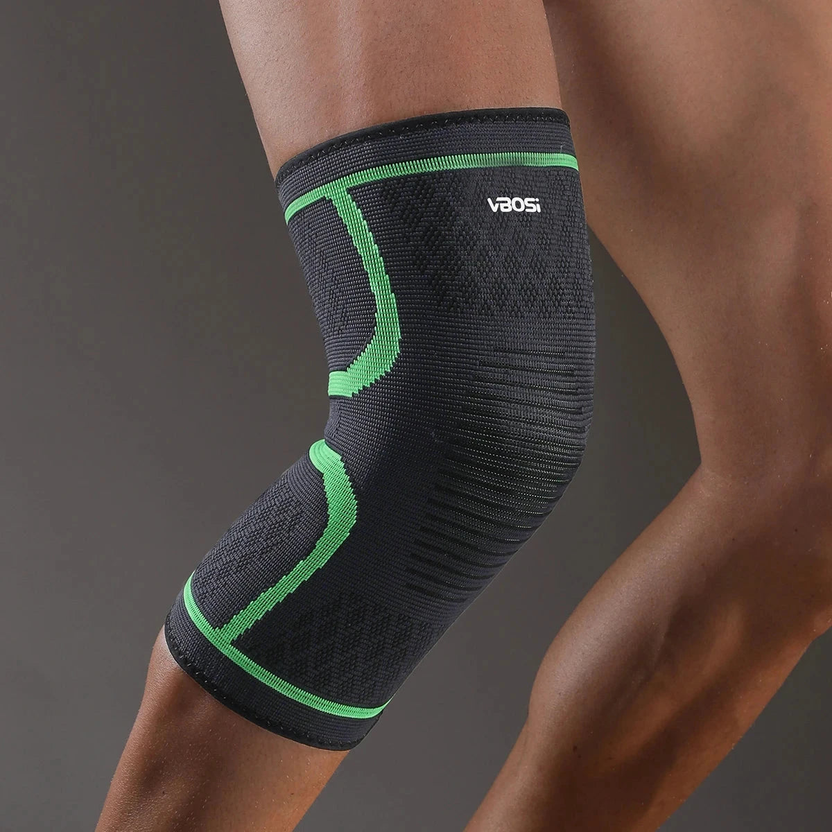 1 Pc Elastic Breathable Compression Knee Support Sleeve for Basketball Running Cycling Zen Fit Plus