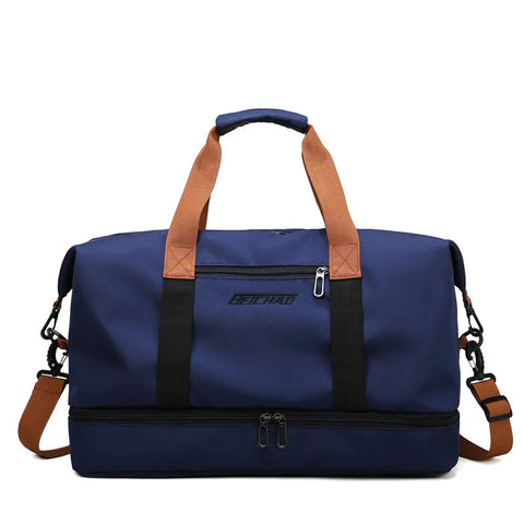 Gym Bag Travel Fitness Bag for Women Large Capacity Men's Sports Luggage bag Waterproof Female Messenger Bag Dry And Wet Handbag Zen fit plus