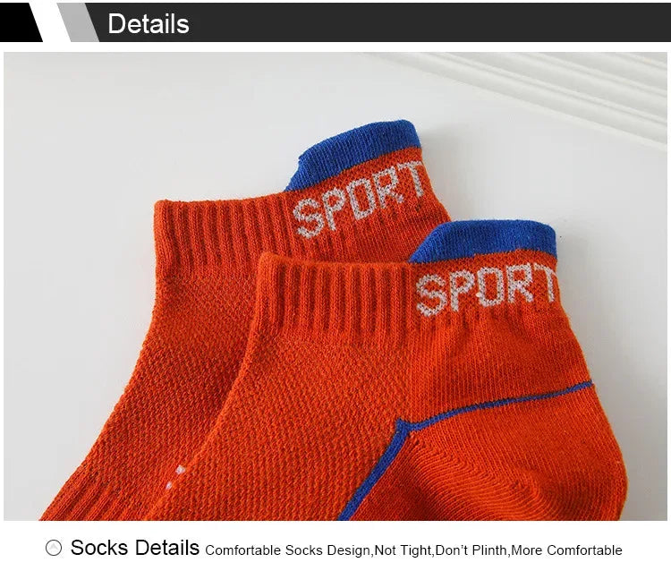 6 Pairs Socks Men's Short Socks Sweat Absorbent and Odorous Basketball Socks Running Sports Socks Breathable Mesh Men's Socks - Zen Fit Plus