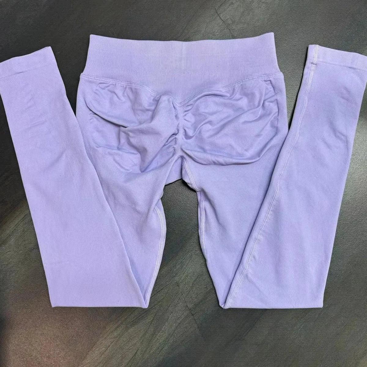 Impact Leggings Women Seamless Yoga Legging Scrunch Bum Gym Legging Workout Yoga Pants Low Waistband Sports Tights - Zen Fit Plus