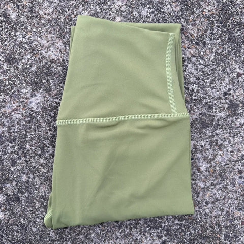 Solid Color Back Waist Pocket High Waist Fitness Yoga Legging soft Women Sport Pant Tight Butter Athletic Gym Ankle-Length Pants Zen Fit Plus