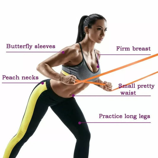 5~120lbs Fitness Resistance Band Boxing Agility Training Workout Gym Equipment Yoga Pilates Accessories Rubber Band Home Gym Zen fit plus