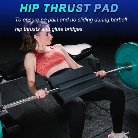 Square Hip Thrust Pad Extra Thick Foam Cushion for Barbell Weightlifting Hip Thrusts Glute Bridges Premium Home Gym Equipment Zen fit plus