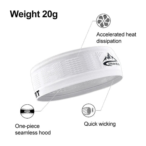 Sports Headband Cycling Headwear Men Women Elastic No Slip Band Basketball Gym Fitness Tennis Sun Protection Hat Unisex Zen fit plus