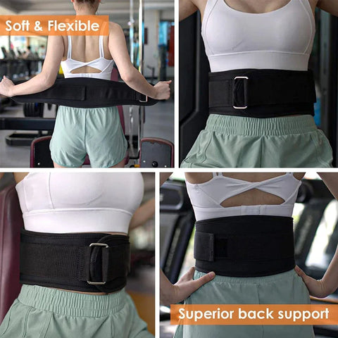 Weight Lifting Belt Back Support Workout Belt with Metal Buckle for Men Women Gym Squats Deadlifts Powerlifting Cross Training - Zen Fit Plus