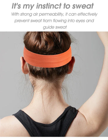 WEST BIKING Sports Headband Anti-slip Sweat Absorbing Elastic Sweatband Quick Dry Men Women Running Fitness Gym Cycling Headwear - Zen Fit Plus