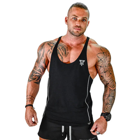 GYM Clothing Summer Fitness Cotton Tank Top Men Jogging Bodybuilding Sleeveless Shirt Breathable O-Neck Casual Muscle Men's Vest Zen fit plus