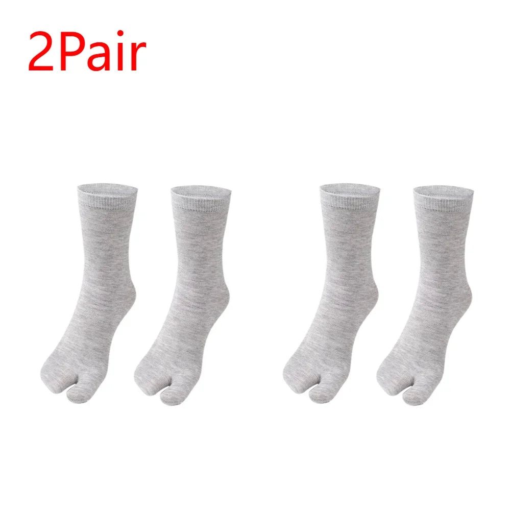 1-5PCS Women/Men Unisex Japanese Kimono Flip Flop Sandal Split Two Toes Sock Tabi Geta Cotton Socks New Arrival Zen fit plus