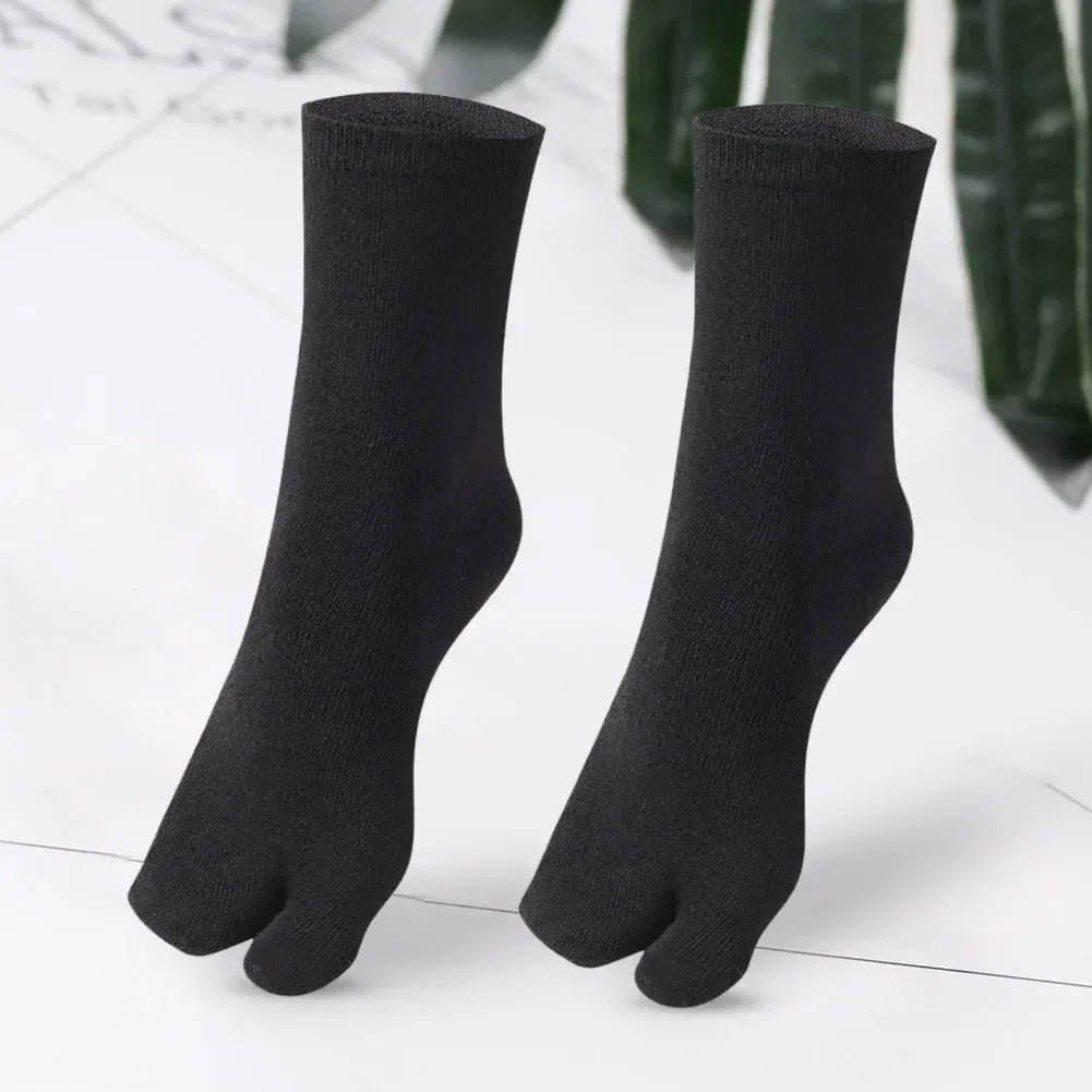1-5PCS Women/Men Unisex Japanese Kimono Flip Flop Sandal Split Two Toes Sock Tabi Geta Cotton Socks New Arrival - Zen Fit Plus