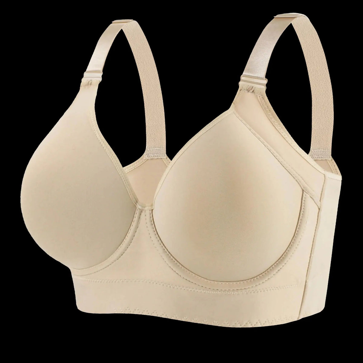 Western sizes of underwear  with steel rims, gathered together to prevent sagging, sporty and beautiful back, deep V-bra Zen Fit Plus