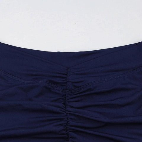 Rockmore New Pleated Sports Short Butt Lifting Tummy Control Yoga Short Pants Women's Tight Hip Lifting High Waist Fitness Short - Zen Fit Plus