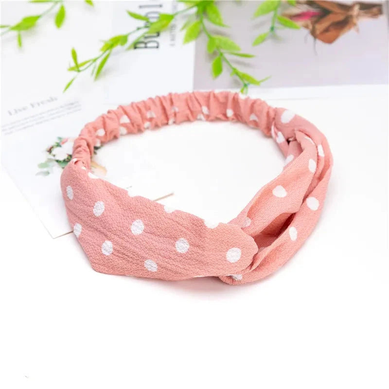 Fashion Women Girls Summer Bohemian Hair Bands Print Headbands Vintage Cross Turban Bandage Bandanas HairBands Hair Accessories Zen Fit Plus