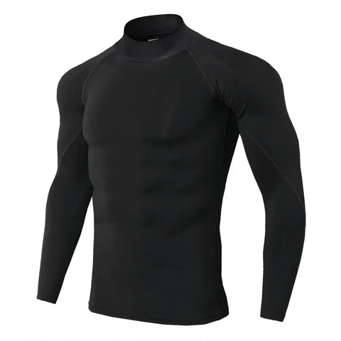 Men Sport T-shirt Quick Dry Bodybuilding Running Shirt Long Sleeve Compression Top Gym T Shirt Men Fitness Tight Rashgard - Zen Fit Plus