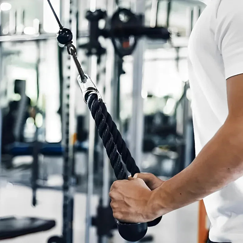 Gantry Frame Equipment Biceps Training Double Head Pull Rope Gym Accessories Triceps Lower Press Handle Tricep Laterals Muscle - Zen Fit Plus