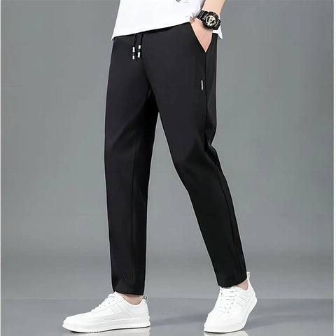 Men's Running Pants Sportswear Jogging Sweatpants Quick Dry Thin Tracksuit Elastic Gym Fitness Trousers Training Sport Pants Men Zen fit plus