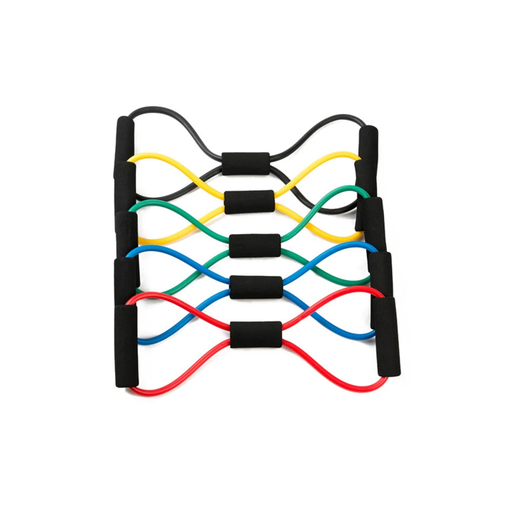 Yoga Resistance Bands Elastic Band Sports Exercise Puller 8-shaped Chest Expander for Body Building Home Gym Fitness Equipment Zen fit plus